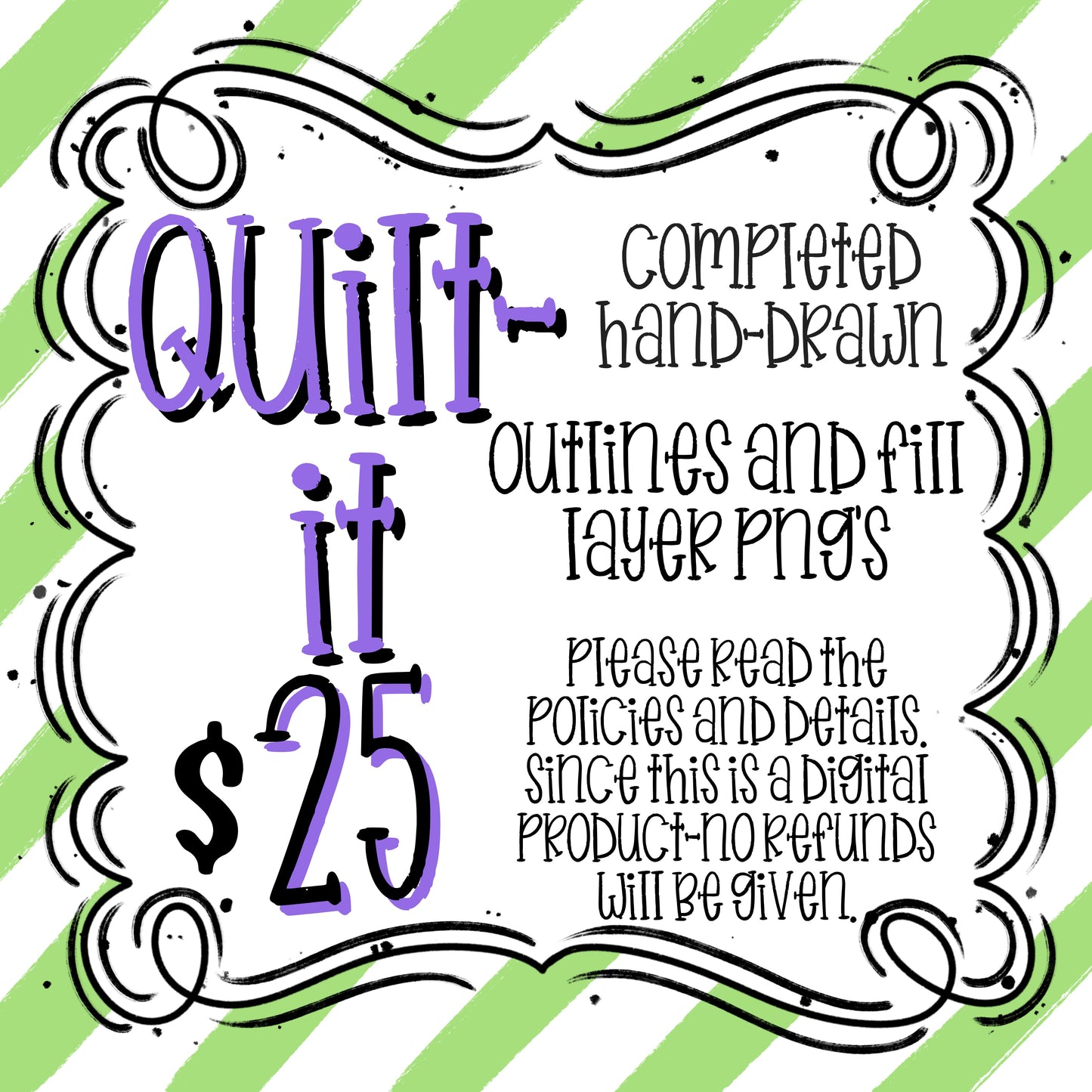 QUILT IT ALPHA SET OUTLINES AND FILL LAYERS