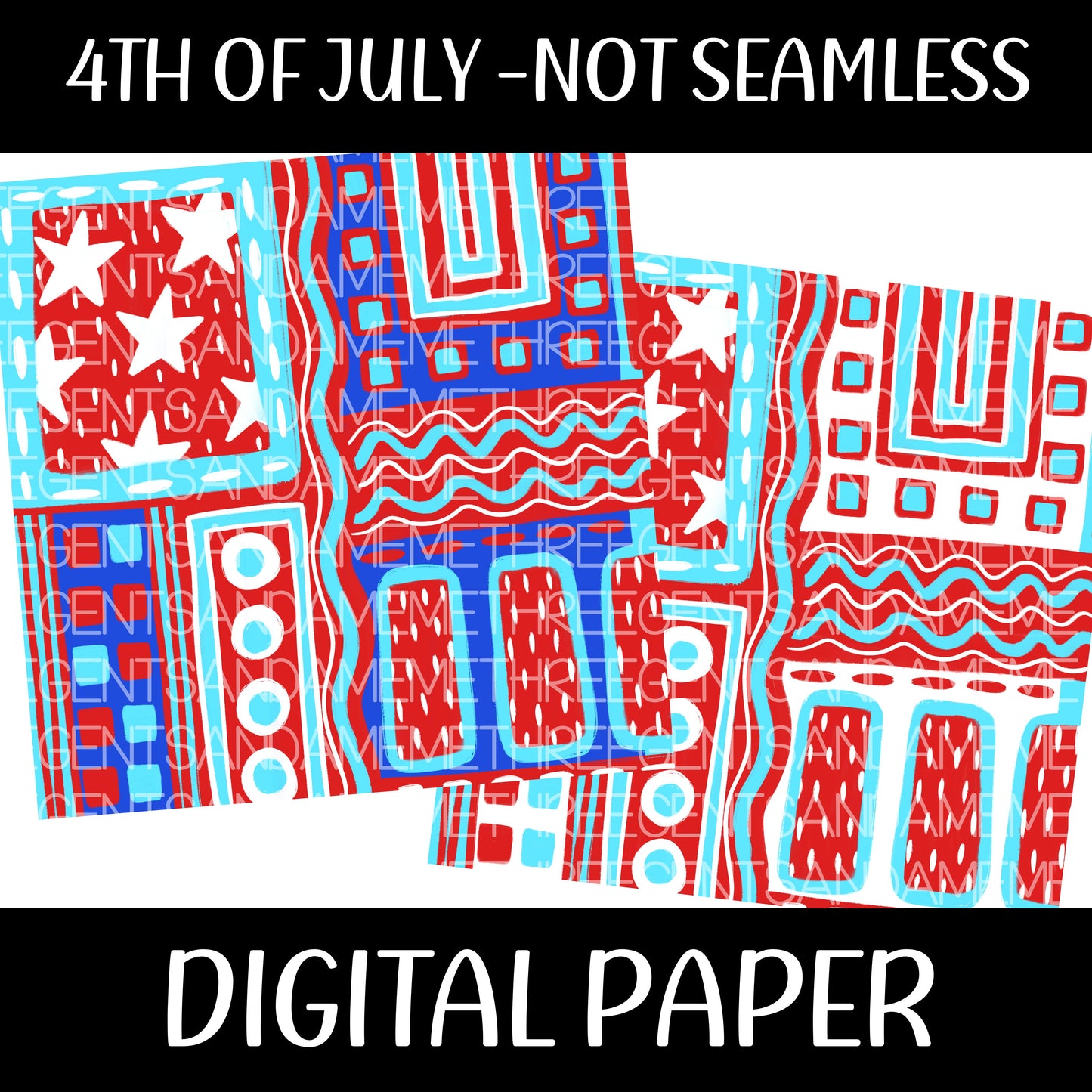4TH OF JULY DIGITAL PAPER (NOT SEAMLESS)