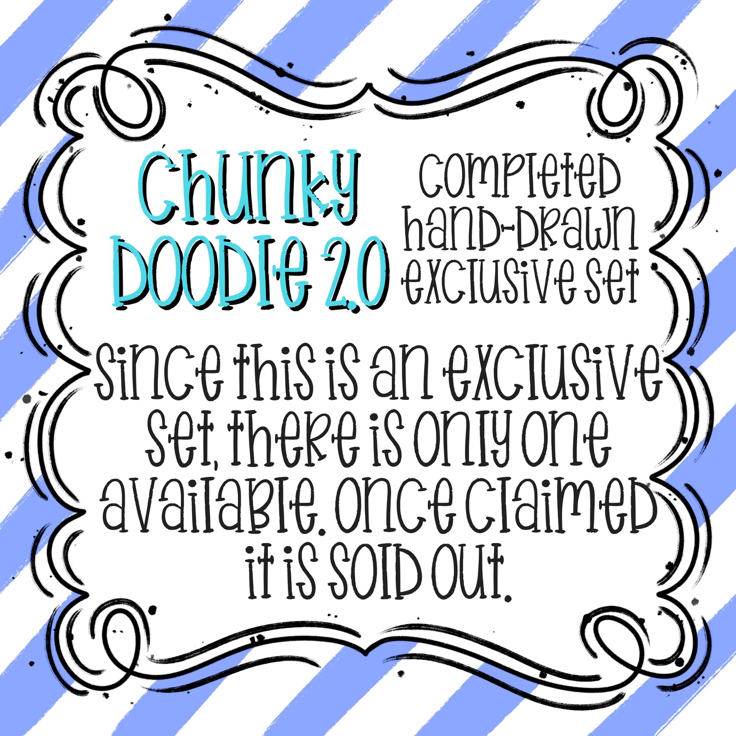 CHUNKY DOODLE 2.O EXCLUSIVE ALPHA SET (OUTLINE AND FILL LAYERS)