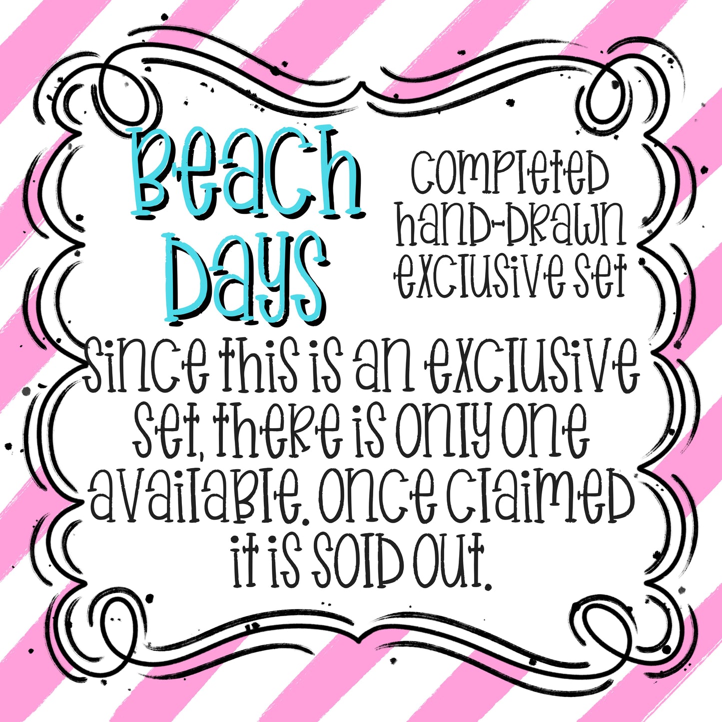 BEACH DAYS EXCLUSIVE ALPHA SET (OUTLINE AND FILL LAYERS)