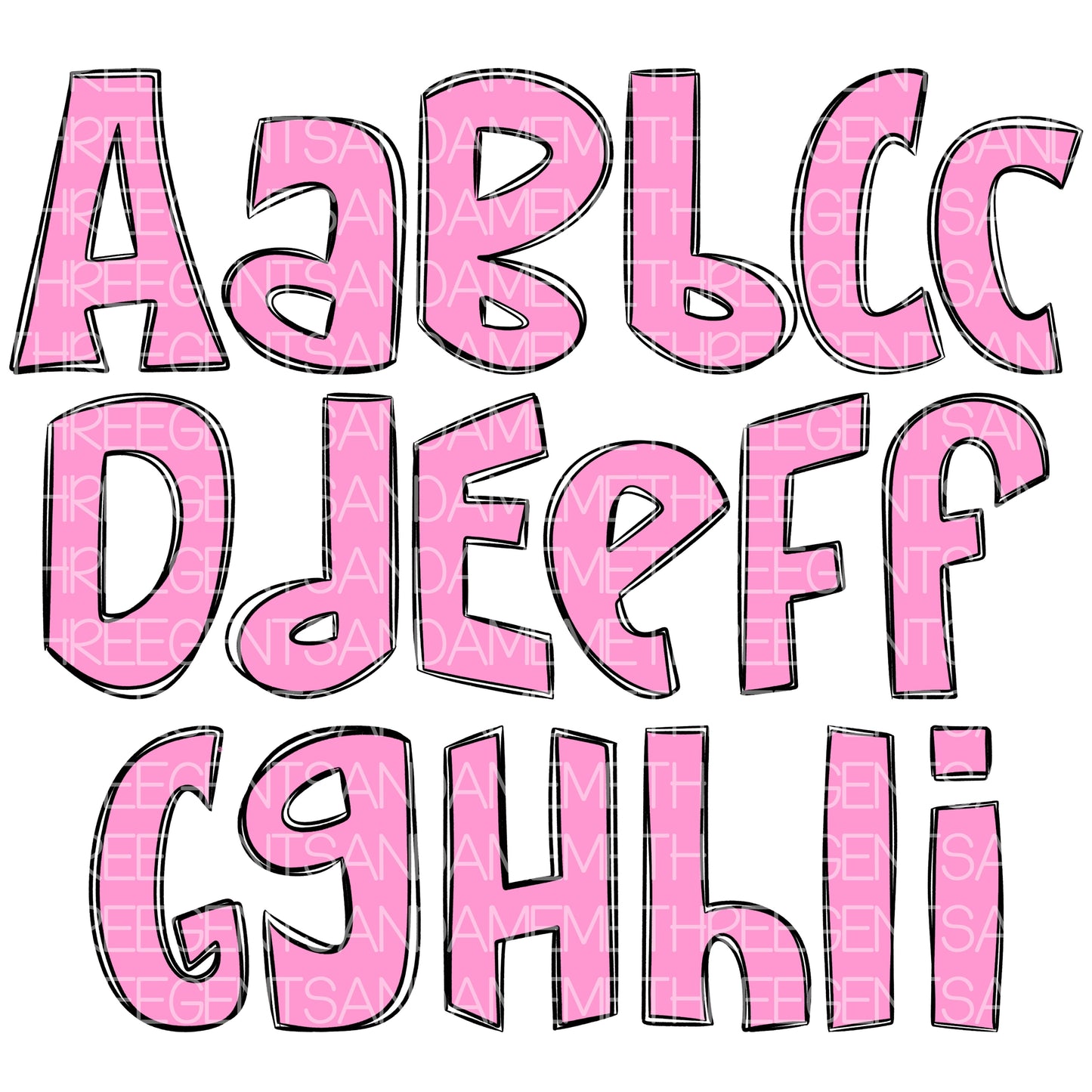 SHORT STUFF EXCLUSIVE ALPHA SET (OUTLINE AND FILL LAYERS)
