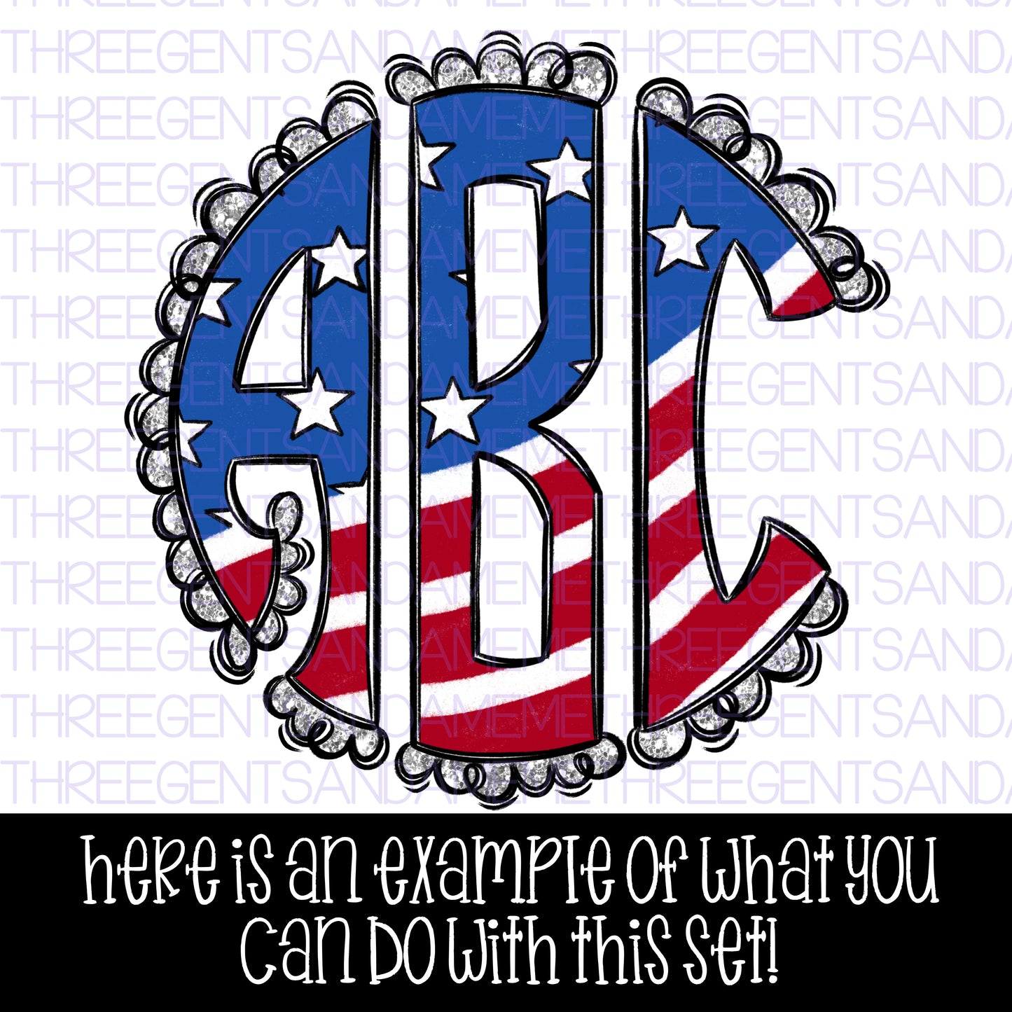 SEASHELL MONOGRAM ALPHA AND FILL LAYERS