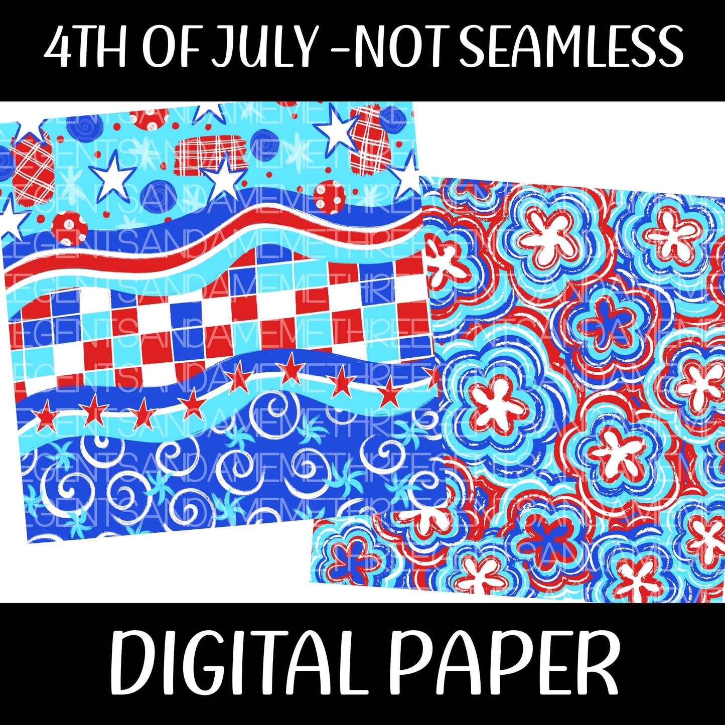 4TH OF JULY DIGITAL PAPER (NOT SEAMLESS)