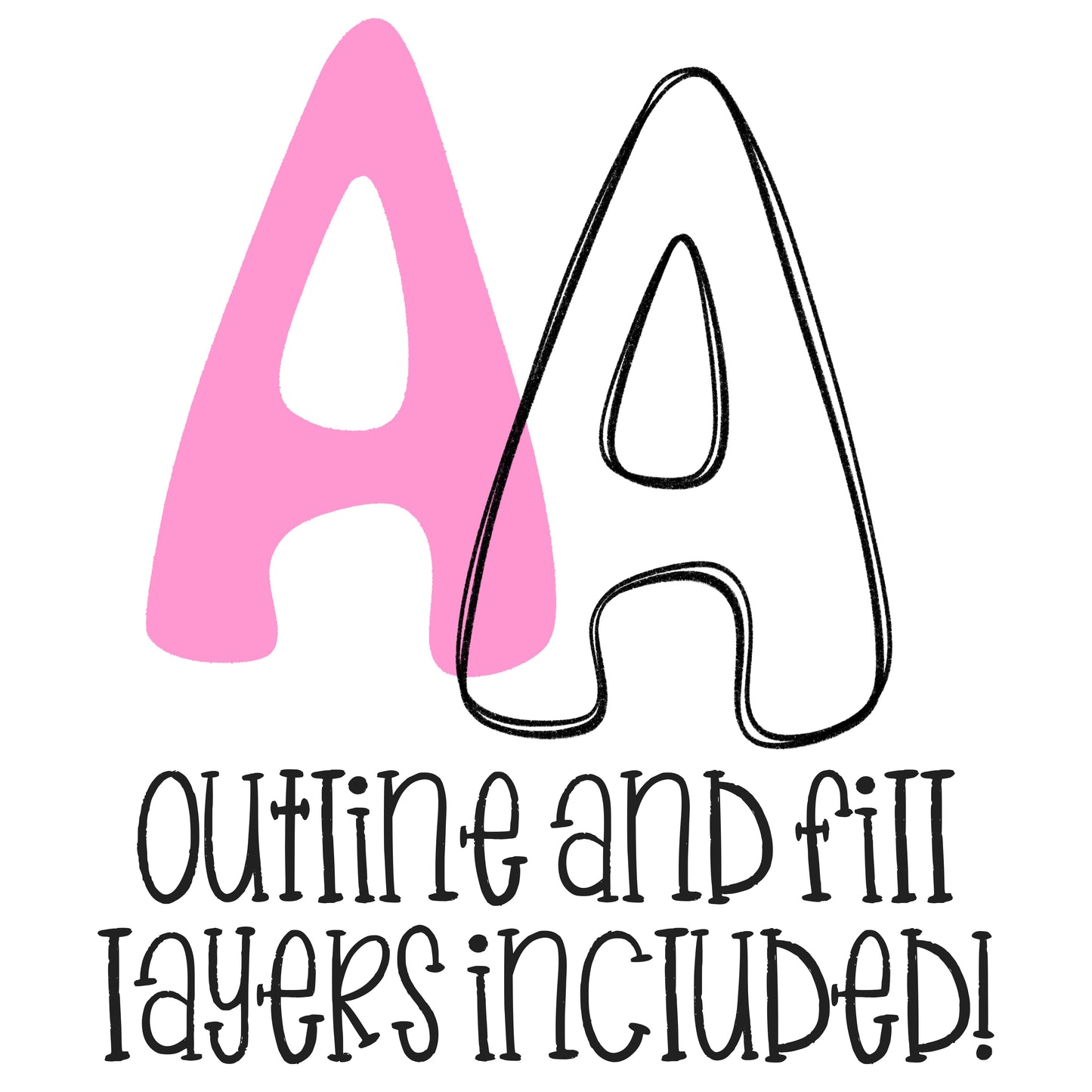 BUTTERMILK EXCLUSIVE ALPHA SET (OUTLINES AND FILL LAYERS)