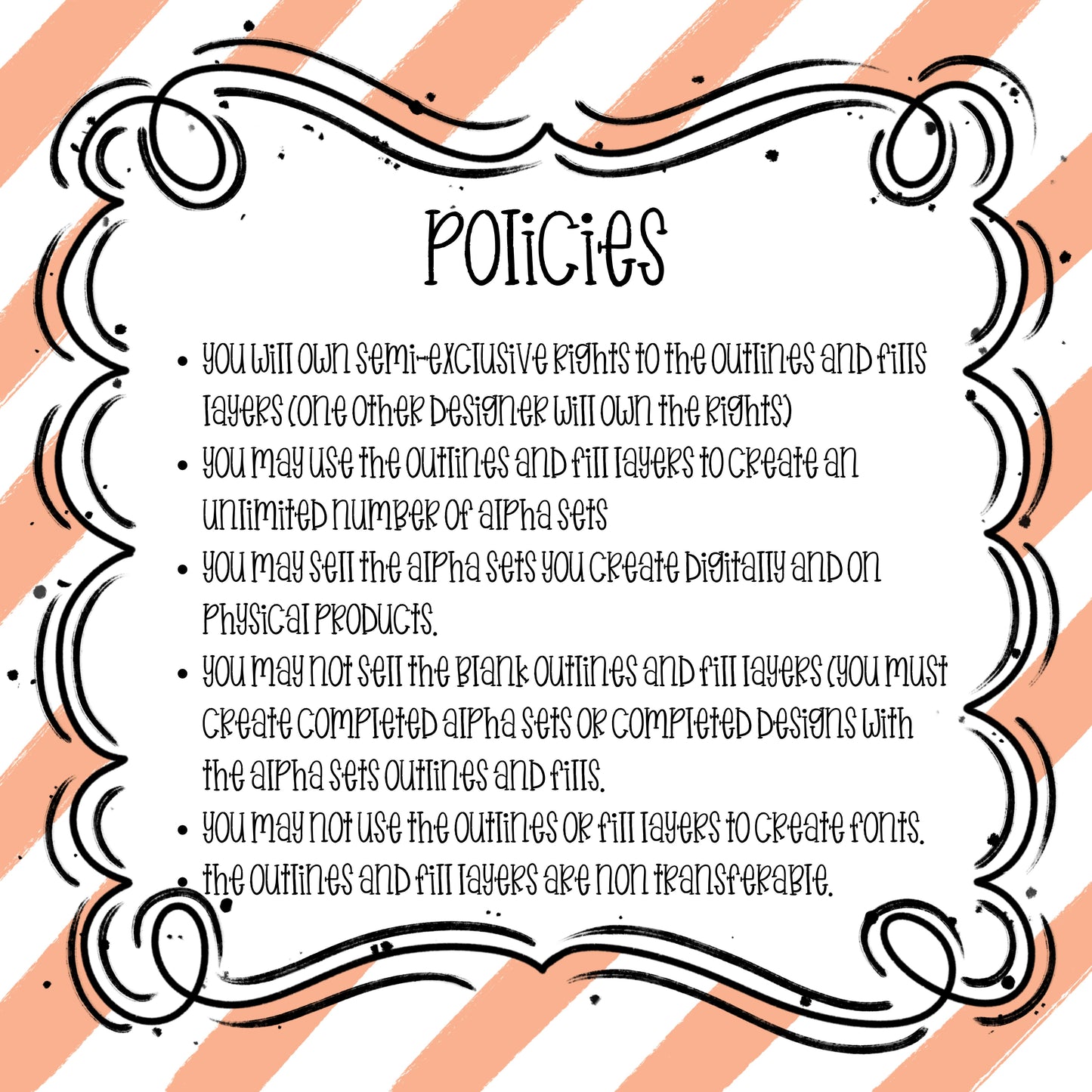 PRETTY PRINT SEMI EXCLUSIVE SET (OUTLINES AND FILL LAYERS)