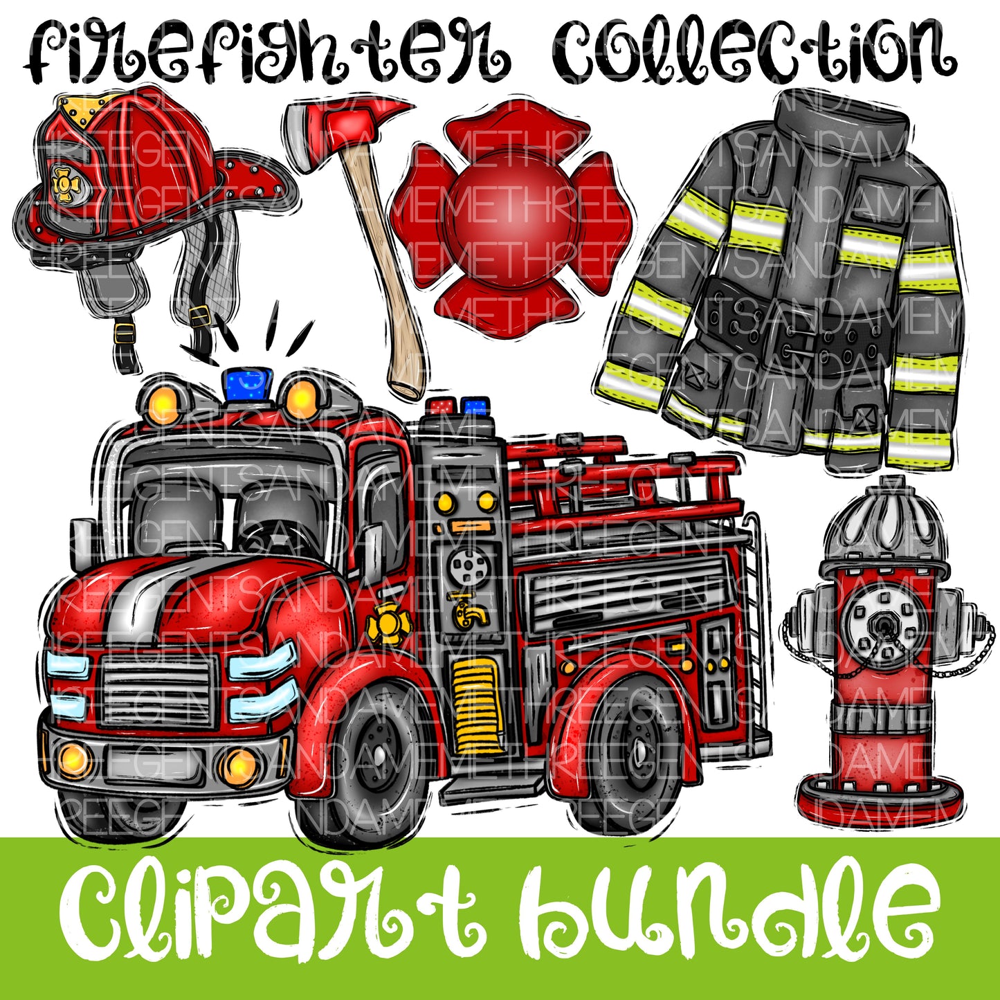 FIREFIGHTER CLIPART COLLECTION