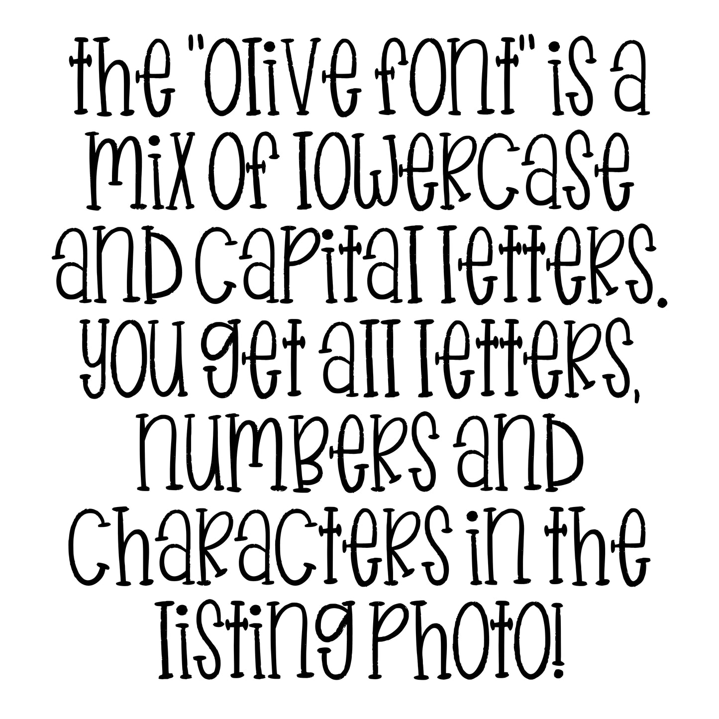OLIVE FONT