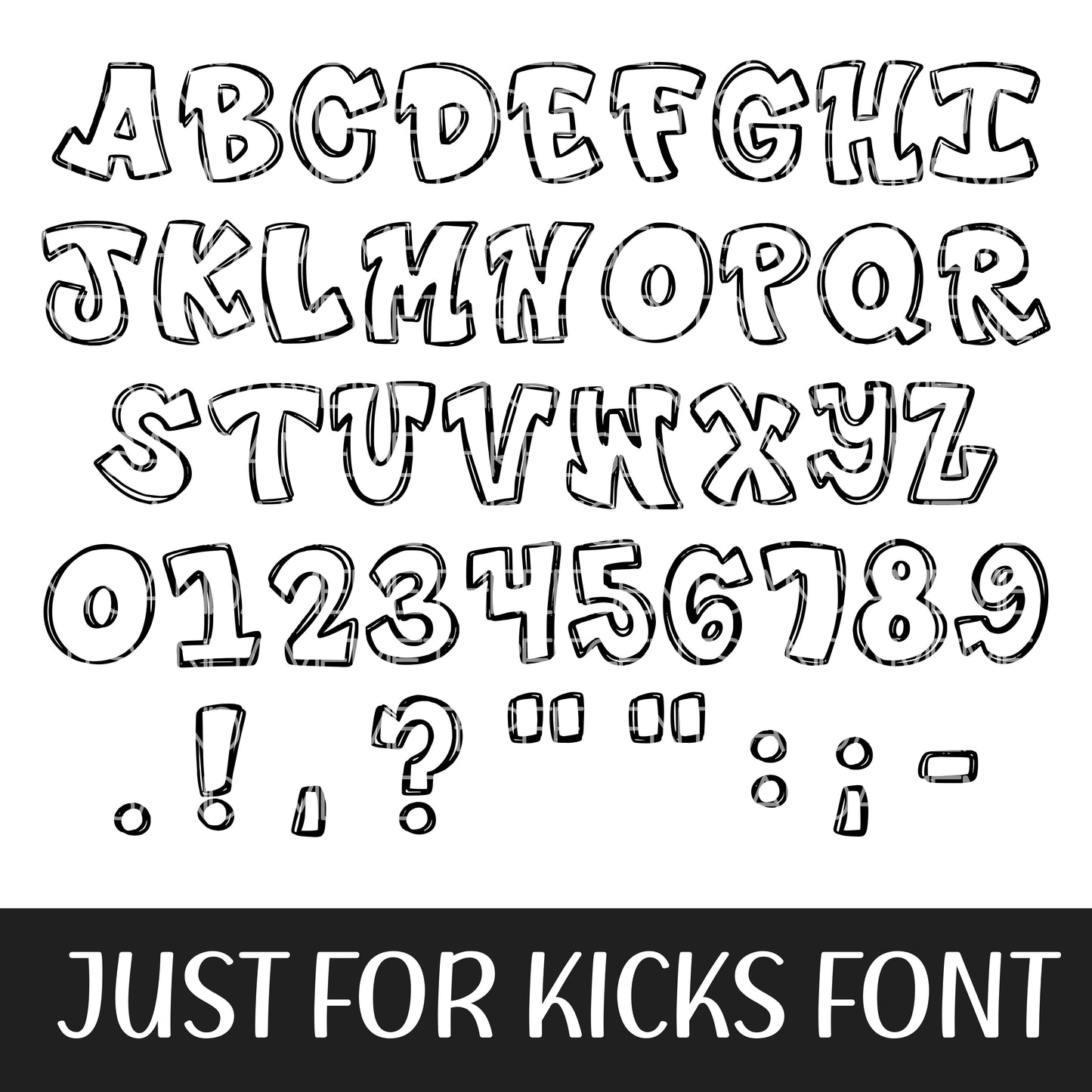 JUST FOR KICKS FONT