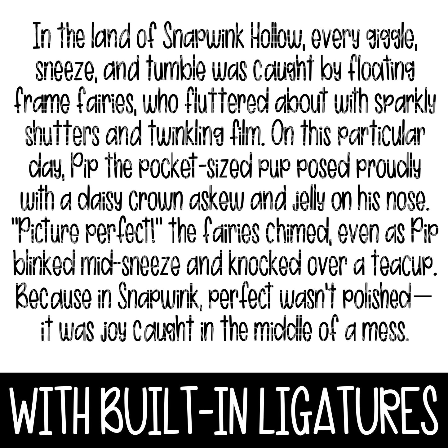 PICTURE PERFECT FONT