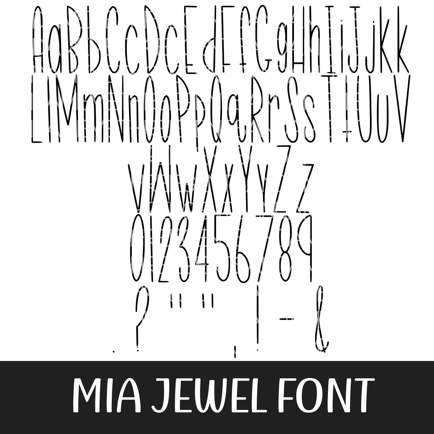 MIA JEWEL FONT