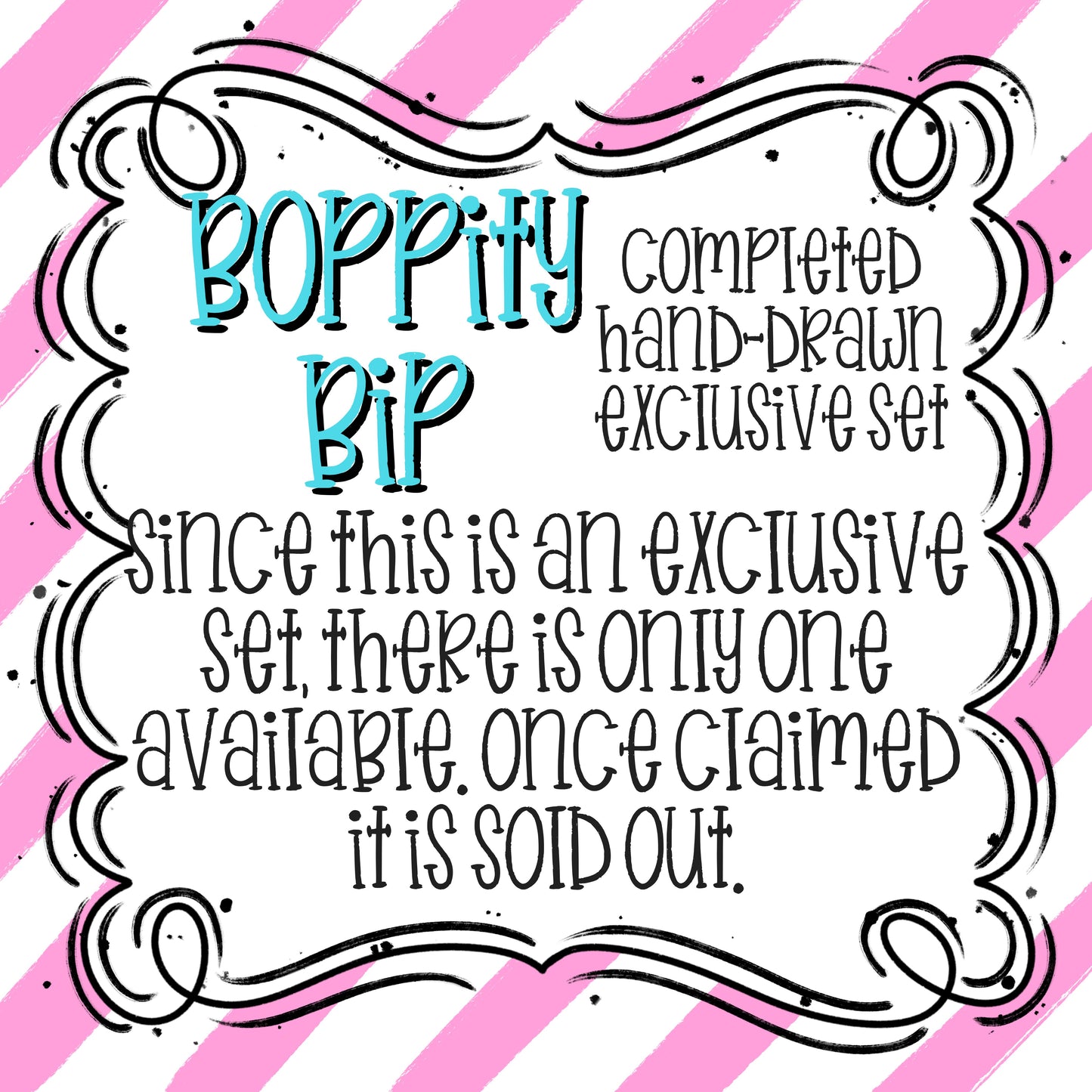 BOPPITY BIP EXCLUSIVE ALPHA OUTLINES AND FILLS