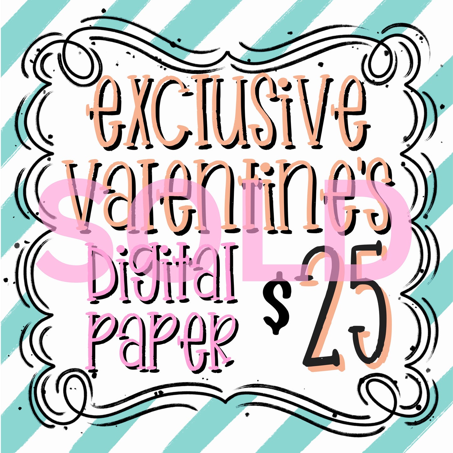 VALENTINE’S DAY EXCLUSIVE DIGITAL PAPER SET (NOT SEAMLESS)