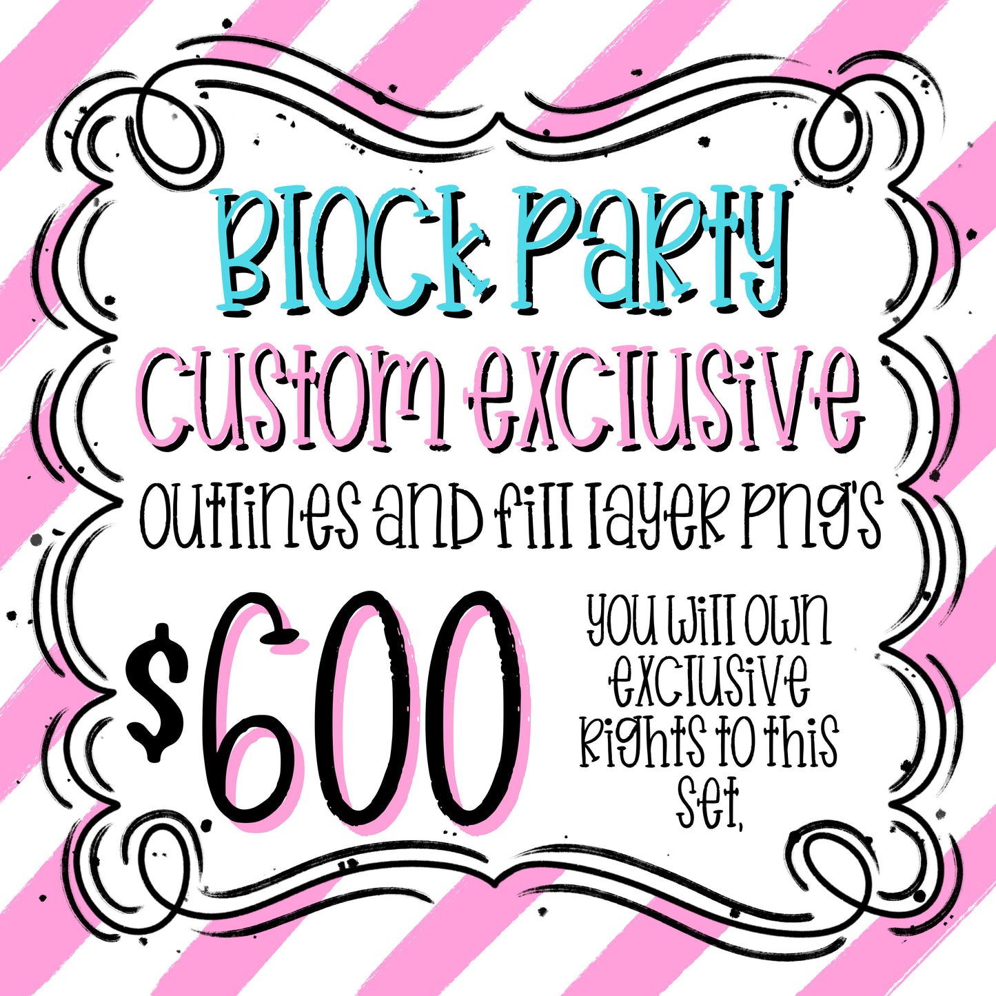 BLOCK PARTY EXCLUSIVE ALPHA SET (OUTLINE AND FILL LAYERS)