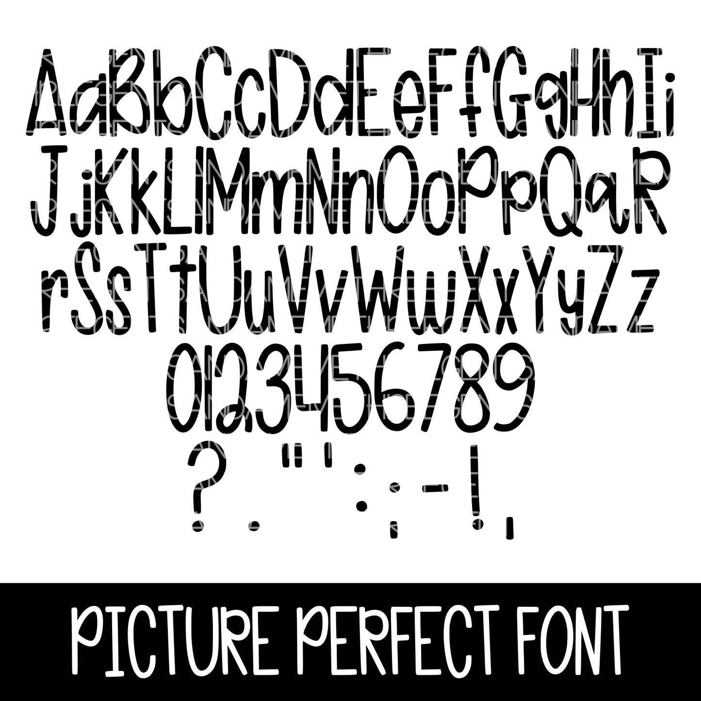 PICTURE PERFECT FONT