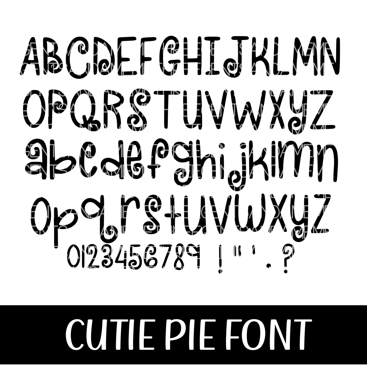 CUTIE PIE FONT