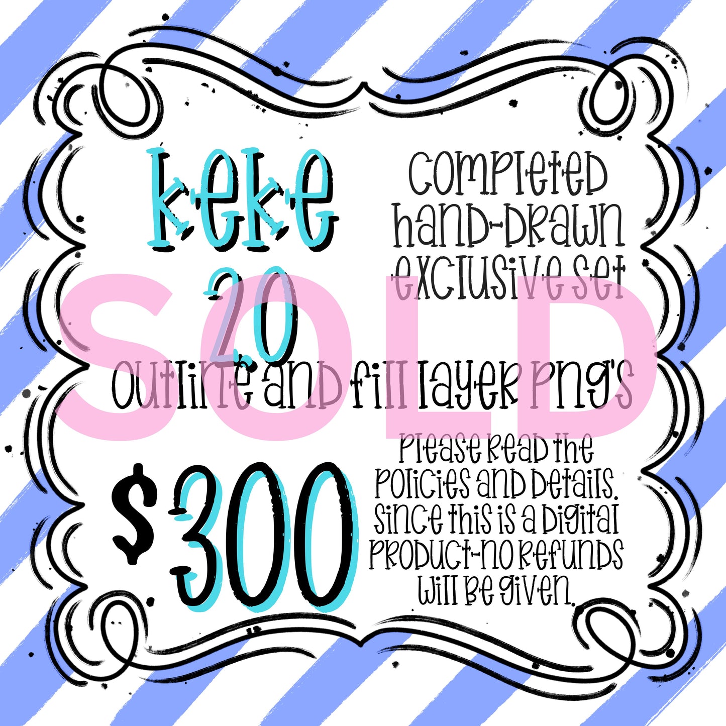 KEKE 2.O EXCLUSIVE ALPHA SET (OUTLINE AND FILL LAYERS)