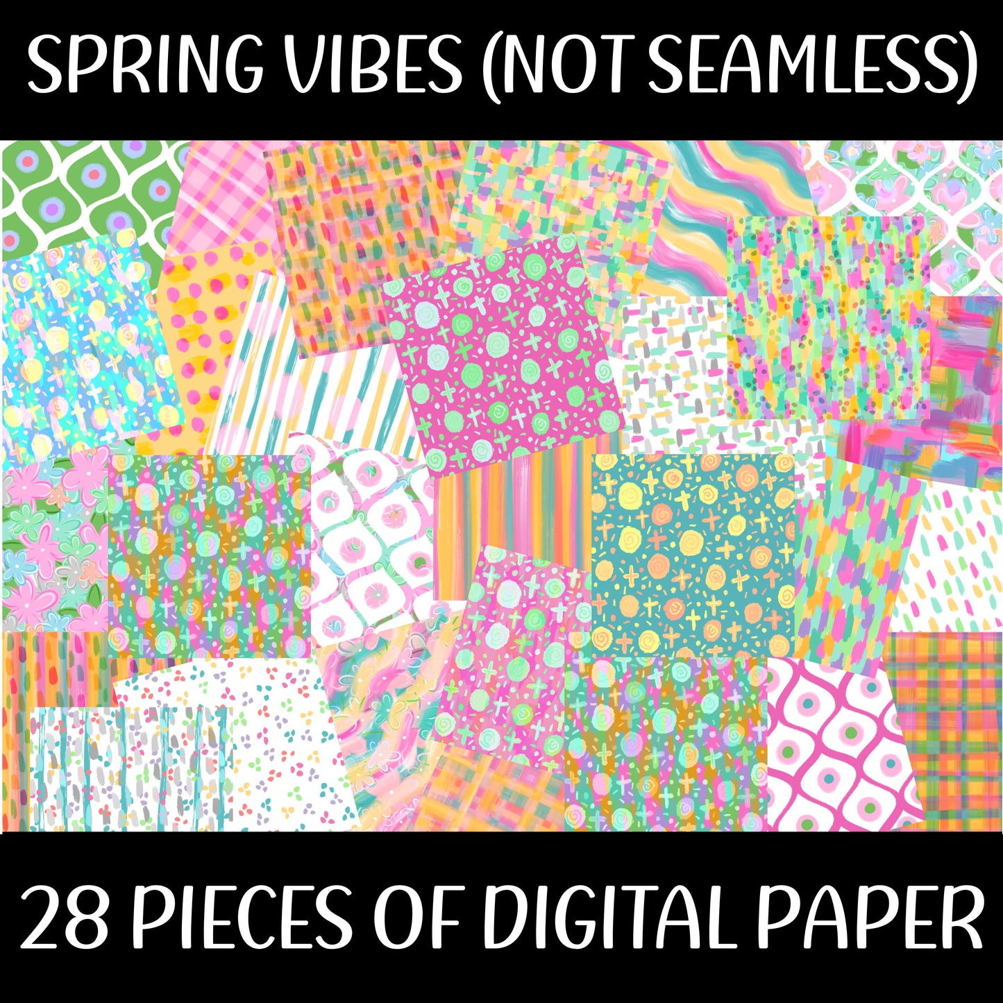 SPRING VIBES DIGITAL PAPER (NOT SEAMLESS)