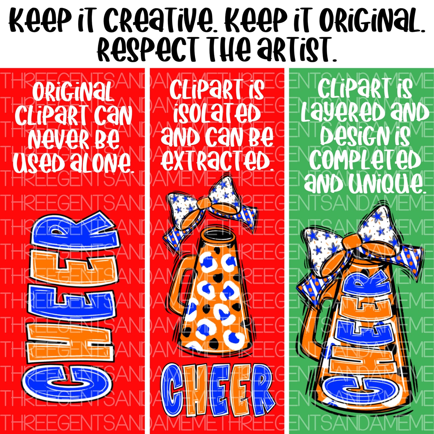 CHEER LAYERED CLIPART COLLECTION