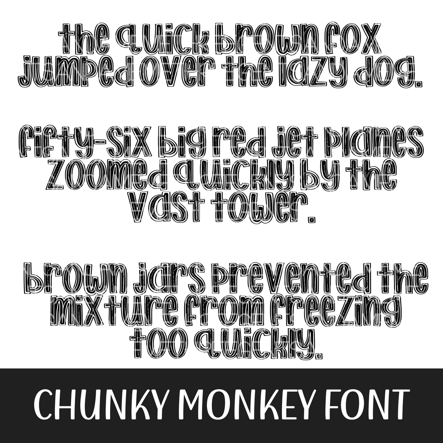 CHUNKY MONKEY FONT