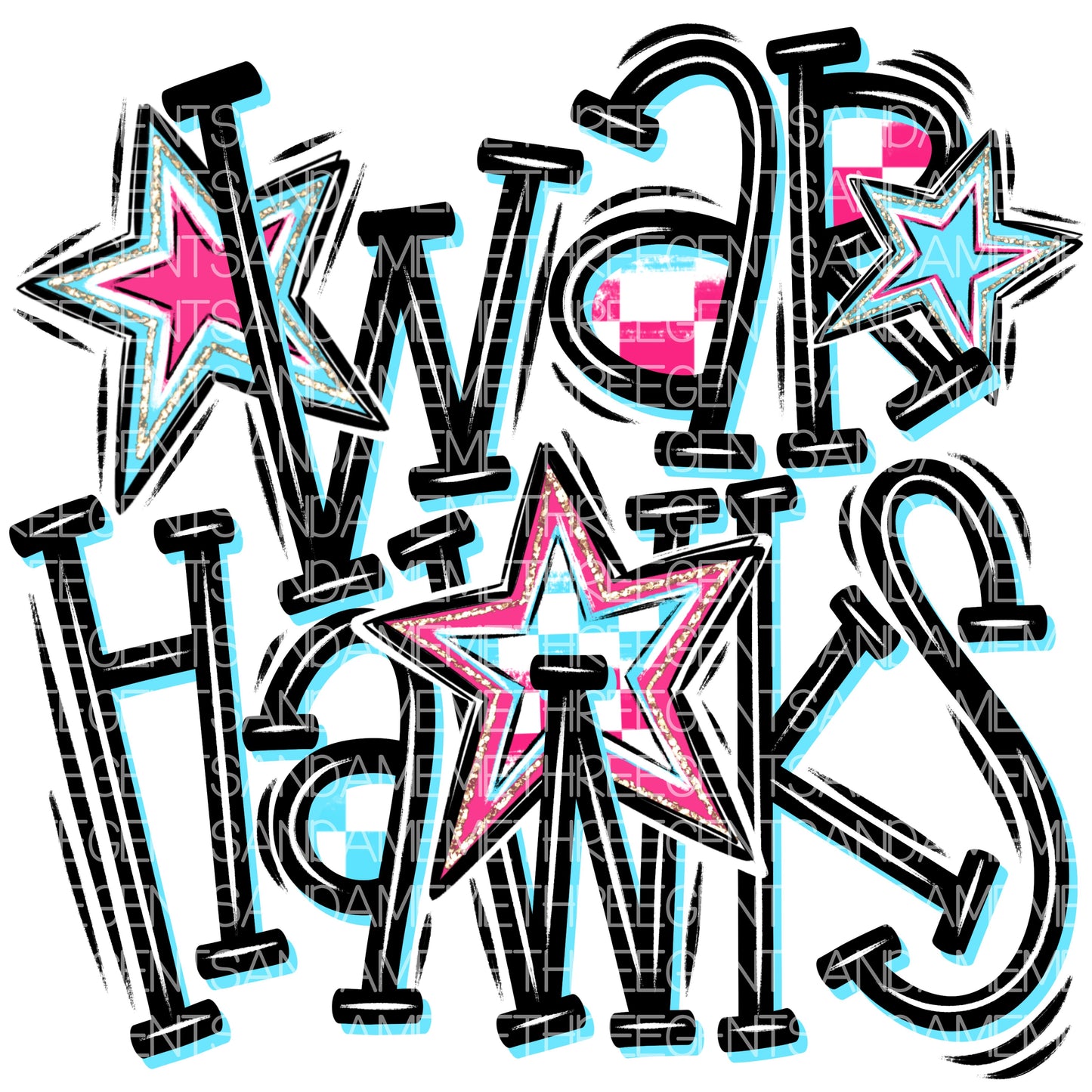 WARHAWKS WITH STARS PNG COMPLETED DESIGN
