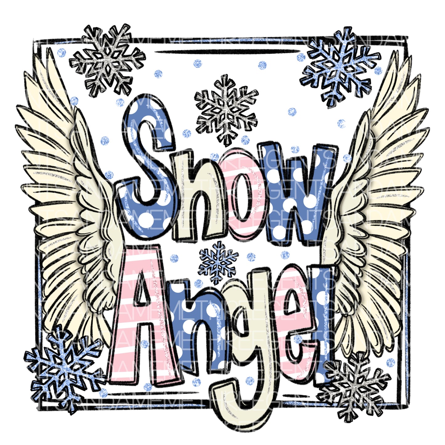 SNOW ANGEL PNG DESIGN