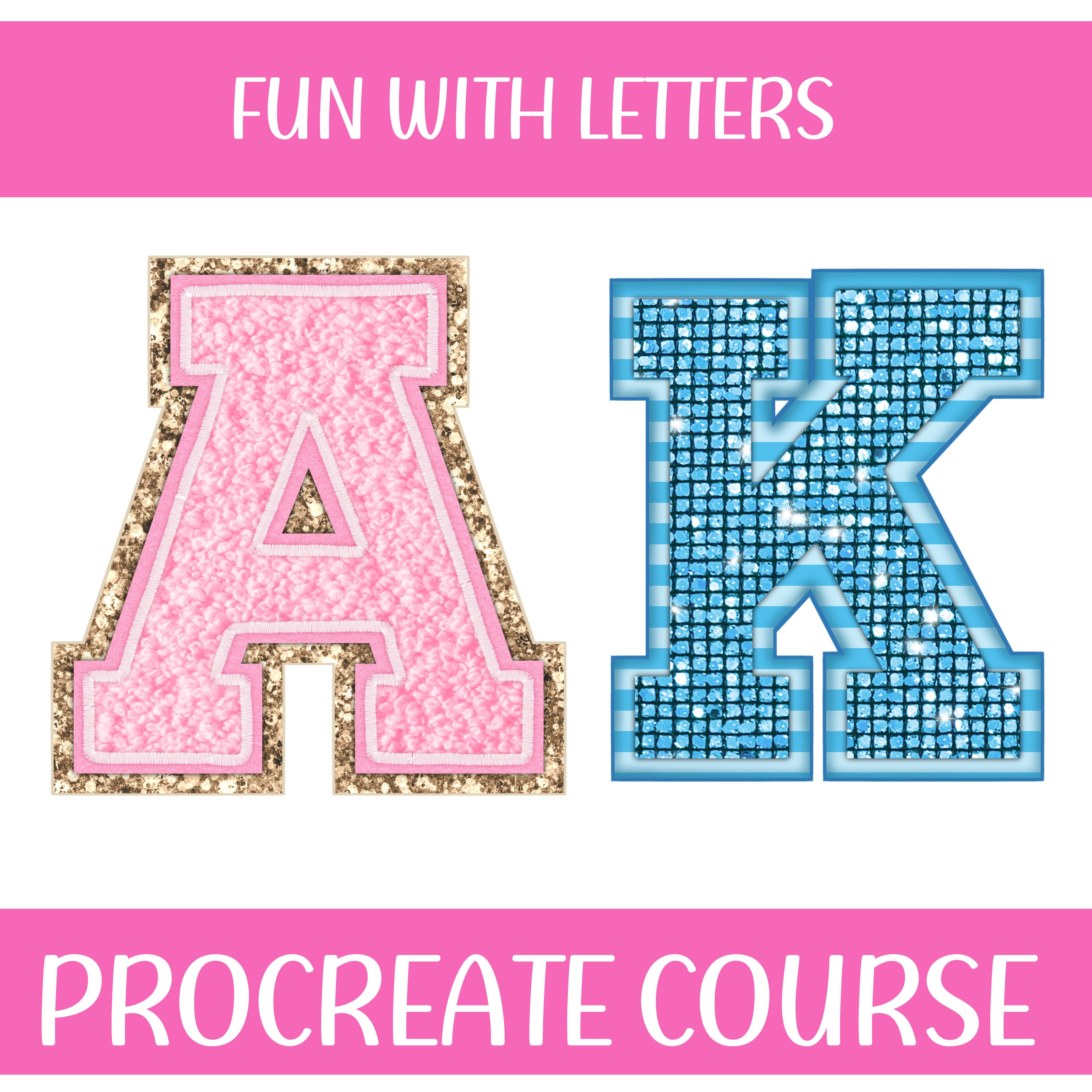 FUN WITH LETTERS PROCREATE COURSE – threegentsandameme