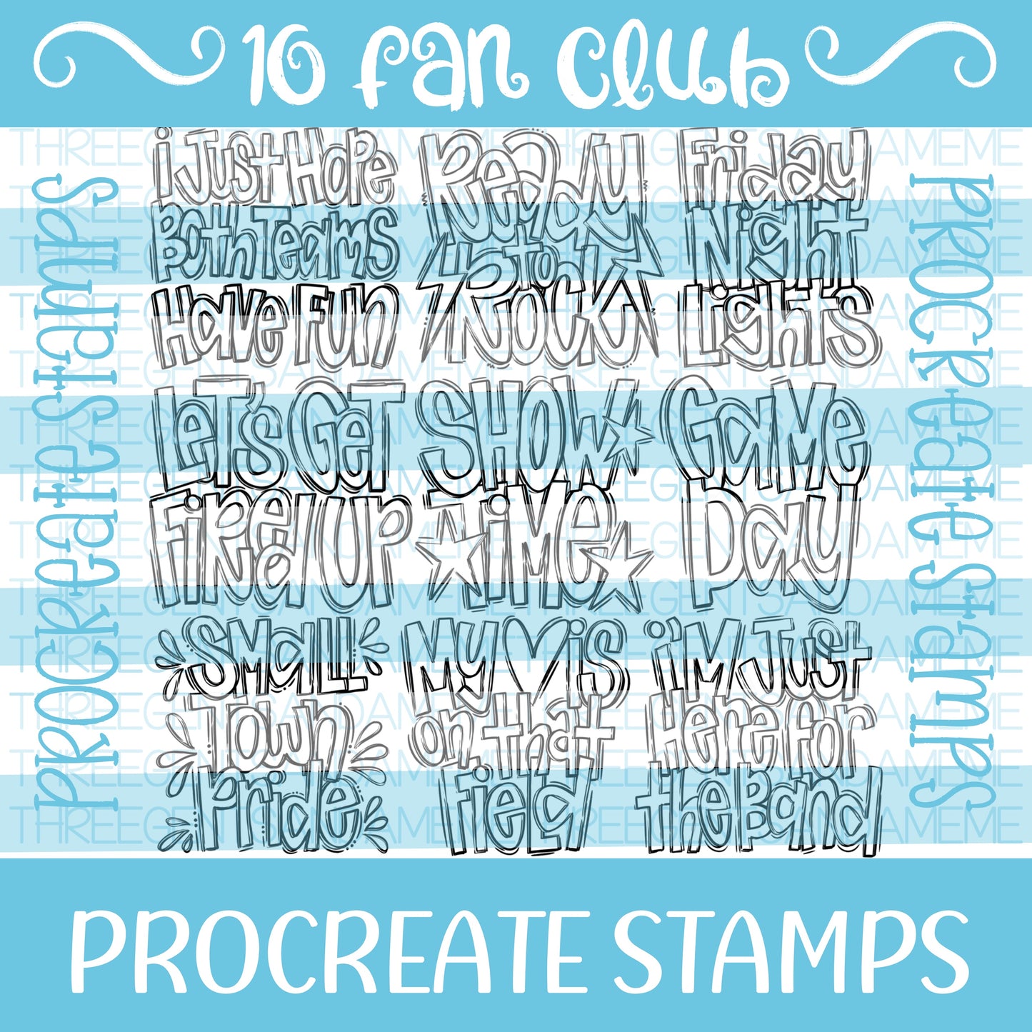 FAN CLUB PROCREATE STAMP SET
