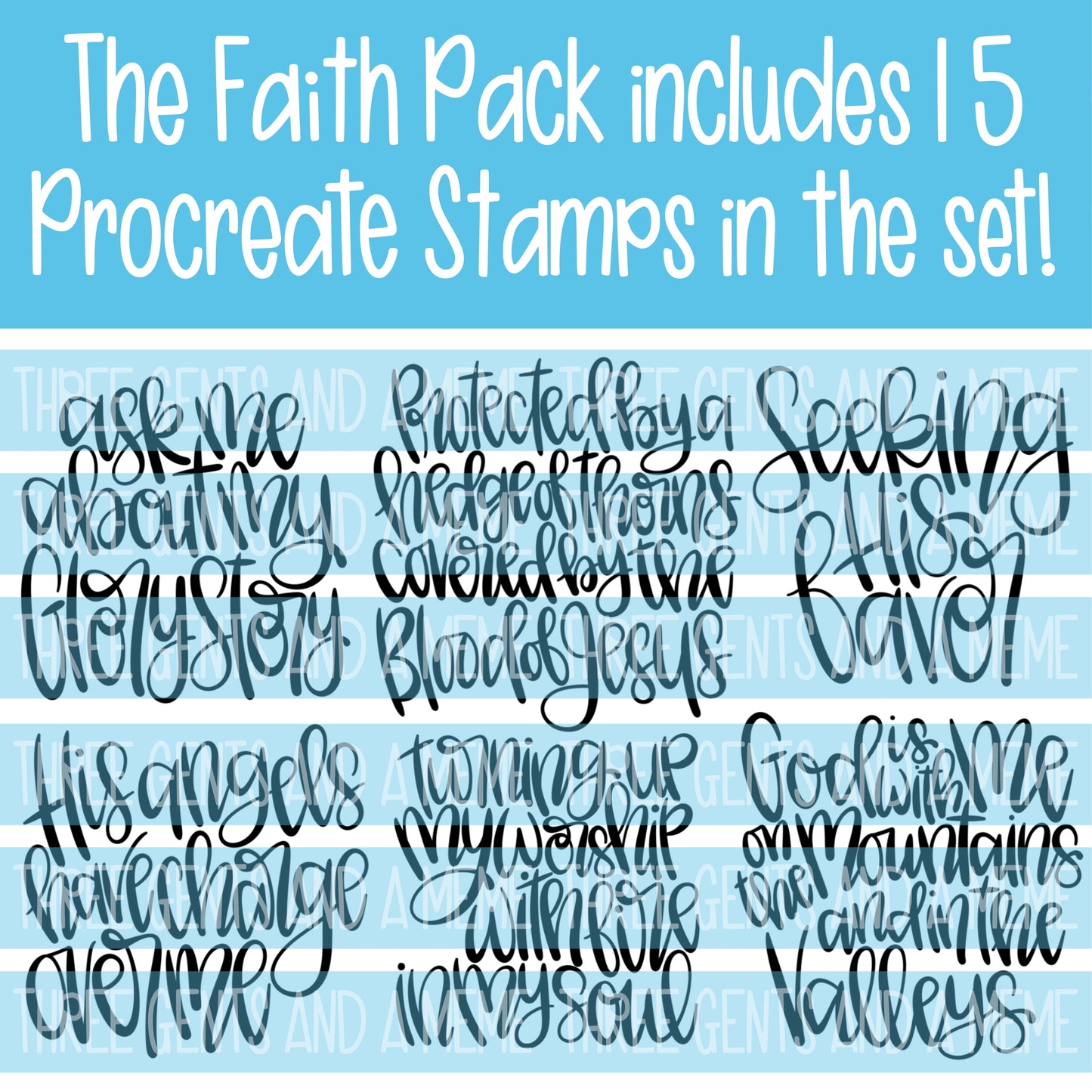 FAITH PACK PROCREATE STAMPS