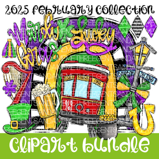 2025 FEBRUARY CLIPART COLLECTION