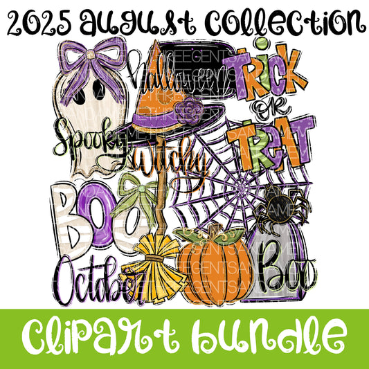2025 AUGUST CLIPART COLLECTION