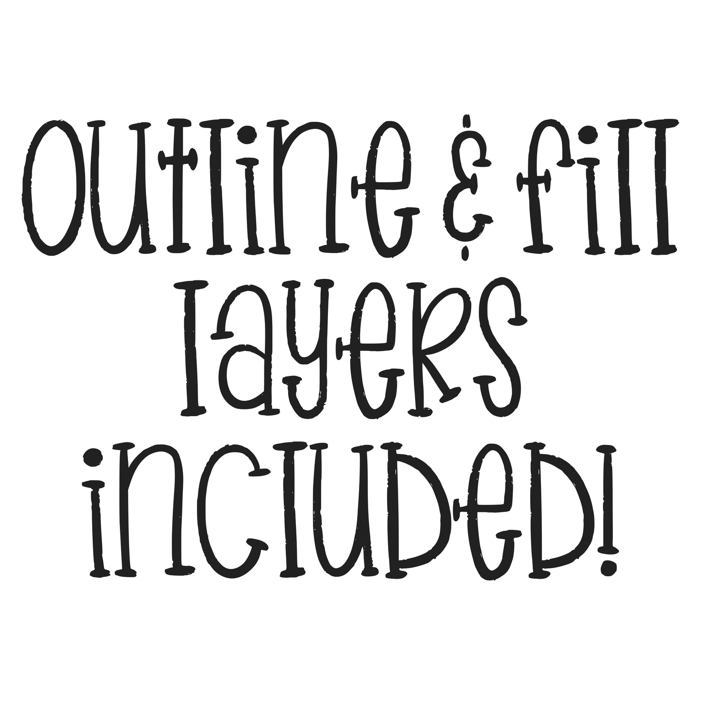 PLAY BALL ALPHA OUTLINE AND FILL LAYERS