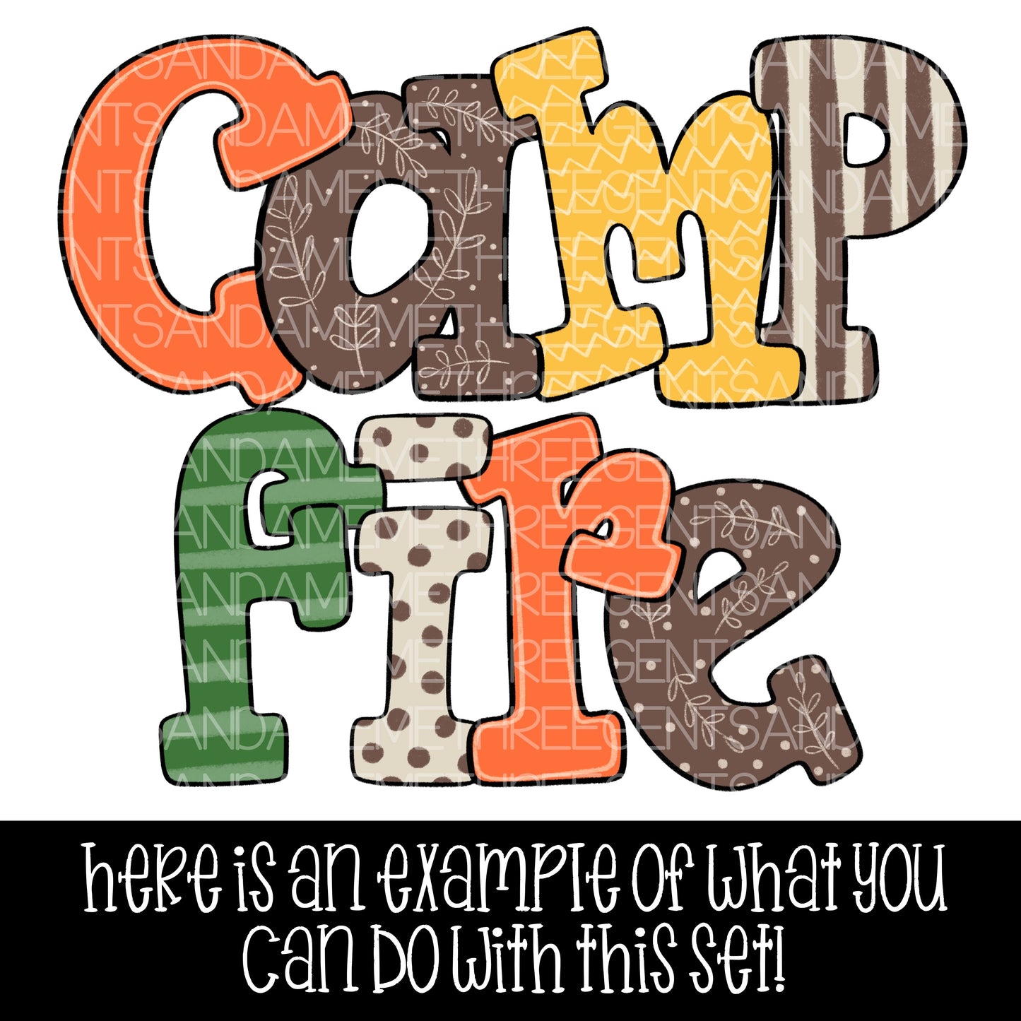 CAMPFIRE ALPHA OUTLINE AND FILL LAYERS