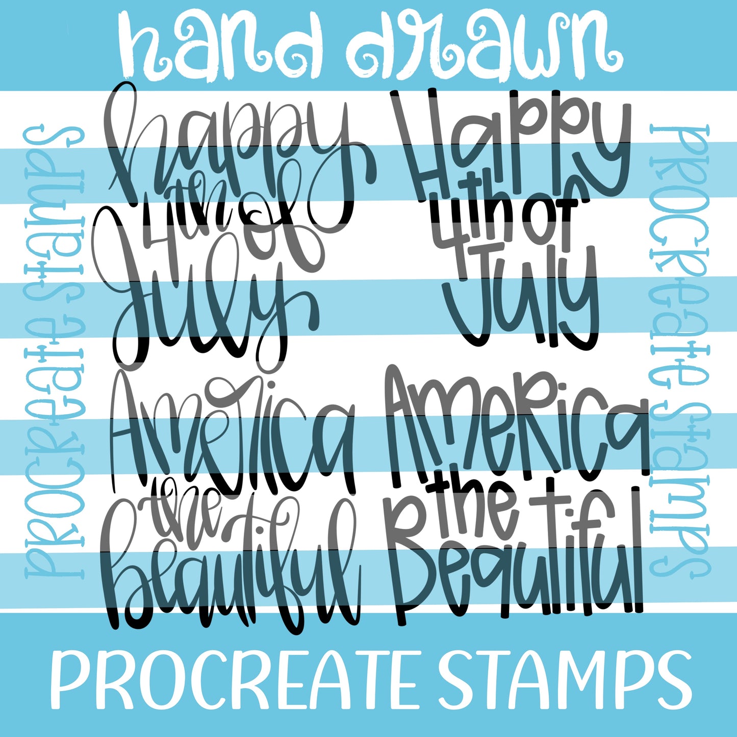 PATRIOTIC PROCREATE STAMP SET