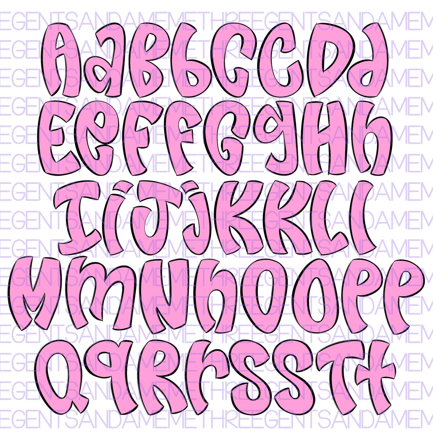 PLAY BALL ALPHA OUTLINE AND FILL LAYERS