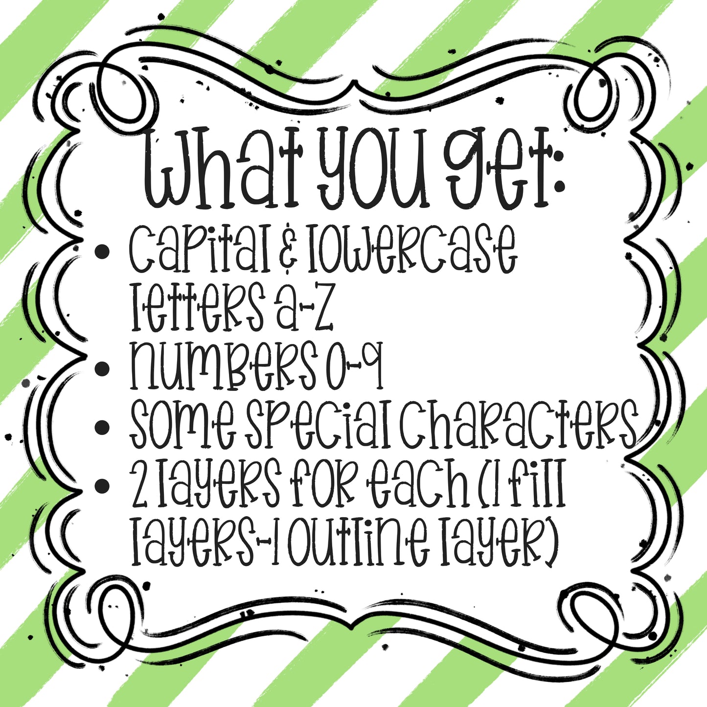 PLAY BALL ALPHA OUTLINE AND FILL LAYERS