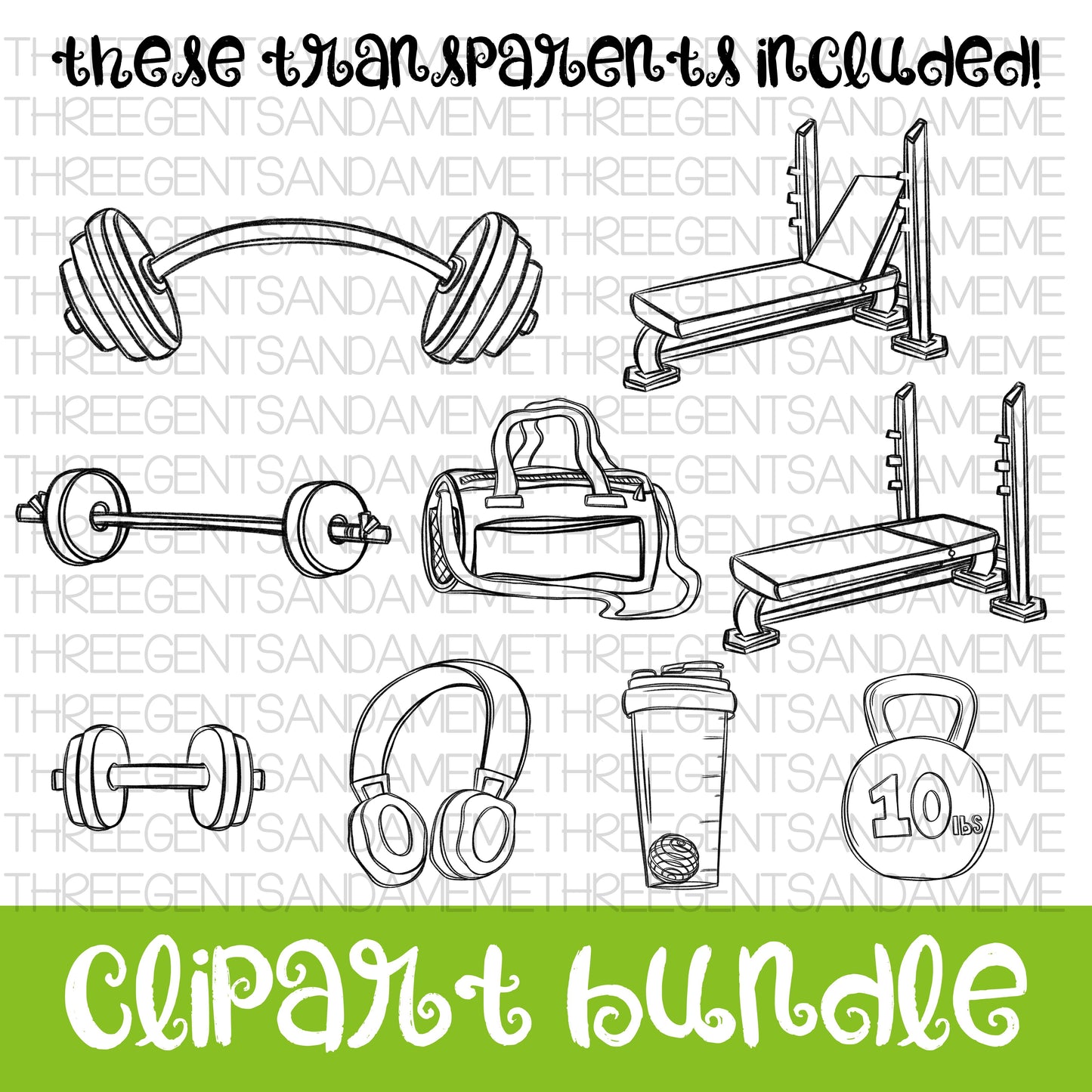 GYM CLIPART COLLECTION