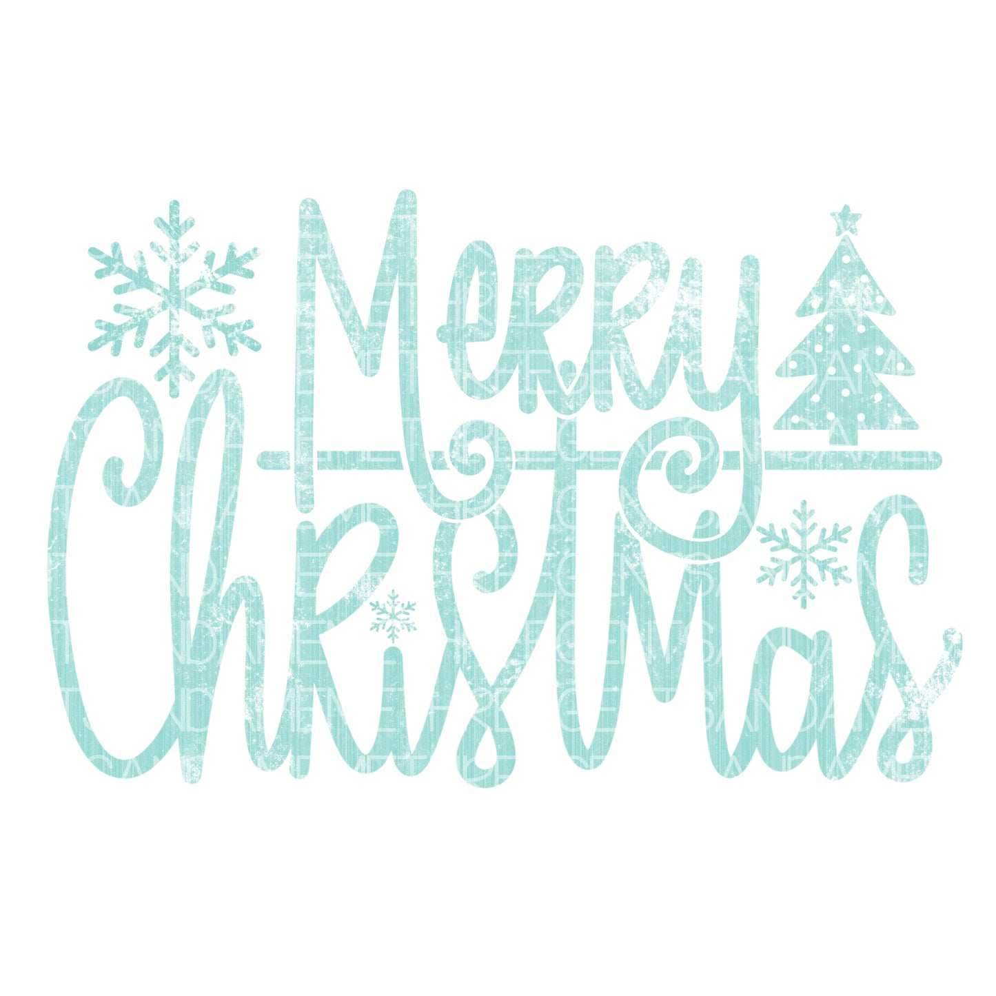 MERRY CHRISTMAS WITH TREE PNG DESIGN