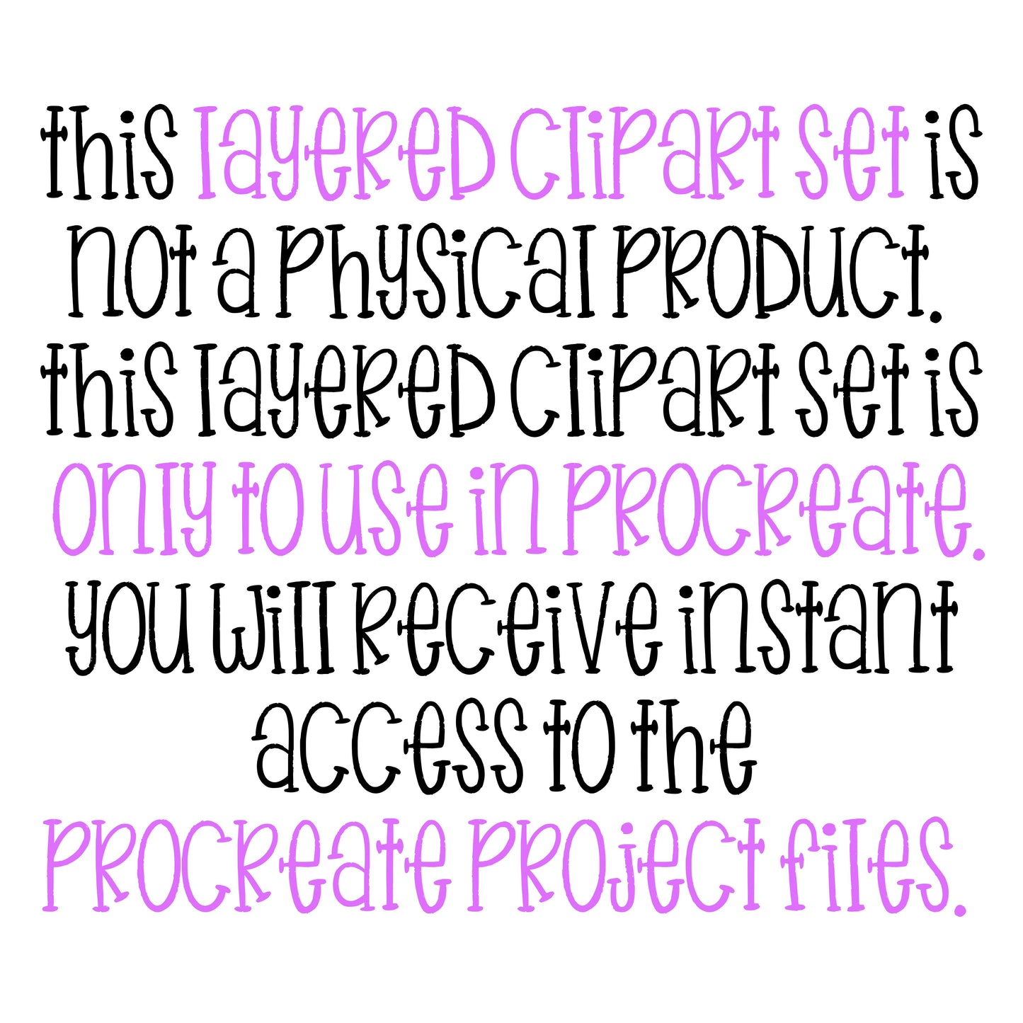 FAUX FALL APPLIQUÉ CLIPART FOR PROCREATE