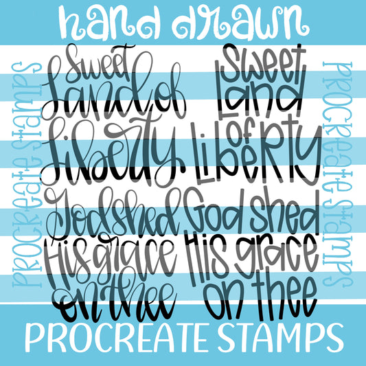 PATRIOTIC PROCREATE STAMP SET