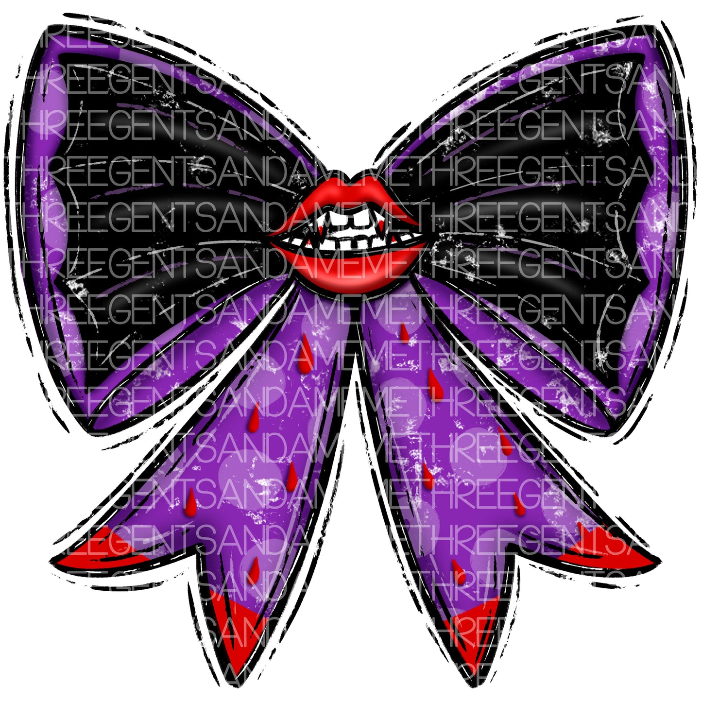 VAMPIRE COQUETTE BOW PNG DESIGN