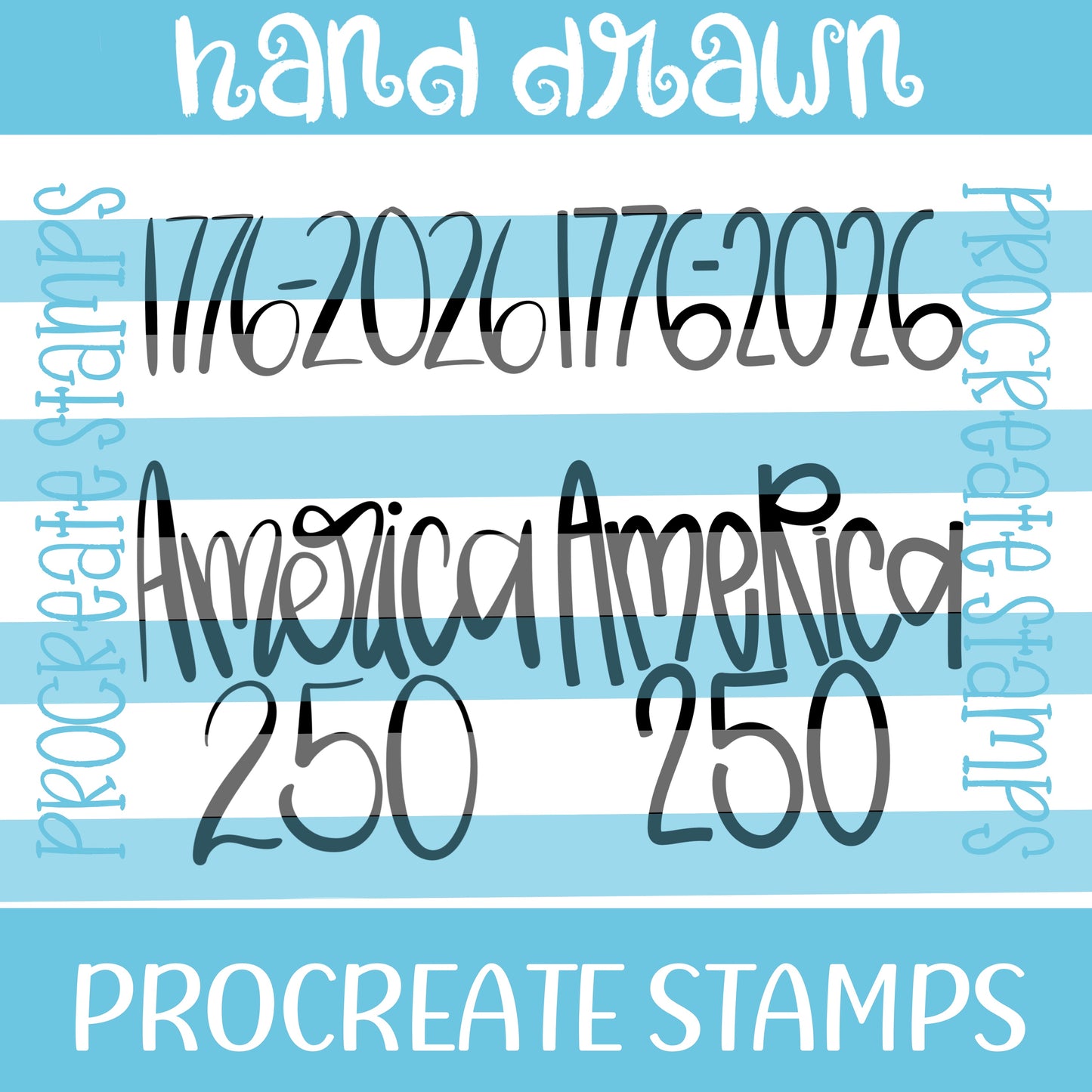 PATRIOTIC PROCREATE STAMP SET