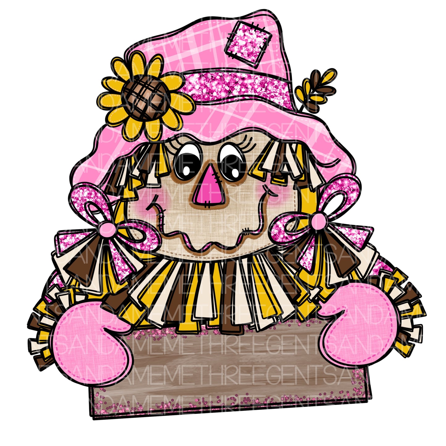 GIRL SCARECROW PNG DESIGN