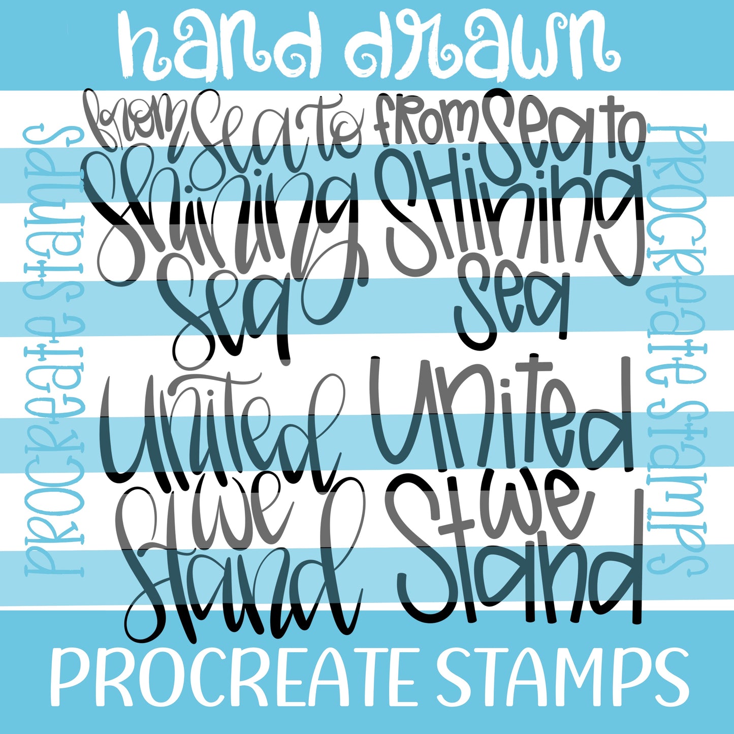PATRIOTIC PROCREATE STAMP SET