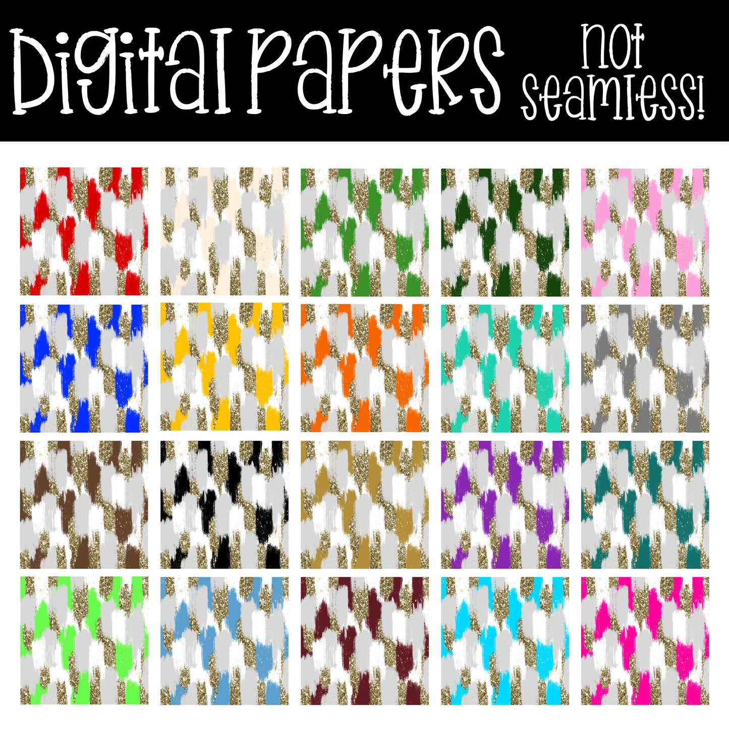 SPORTS COLORS DIGITAL PAPER PACK