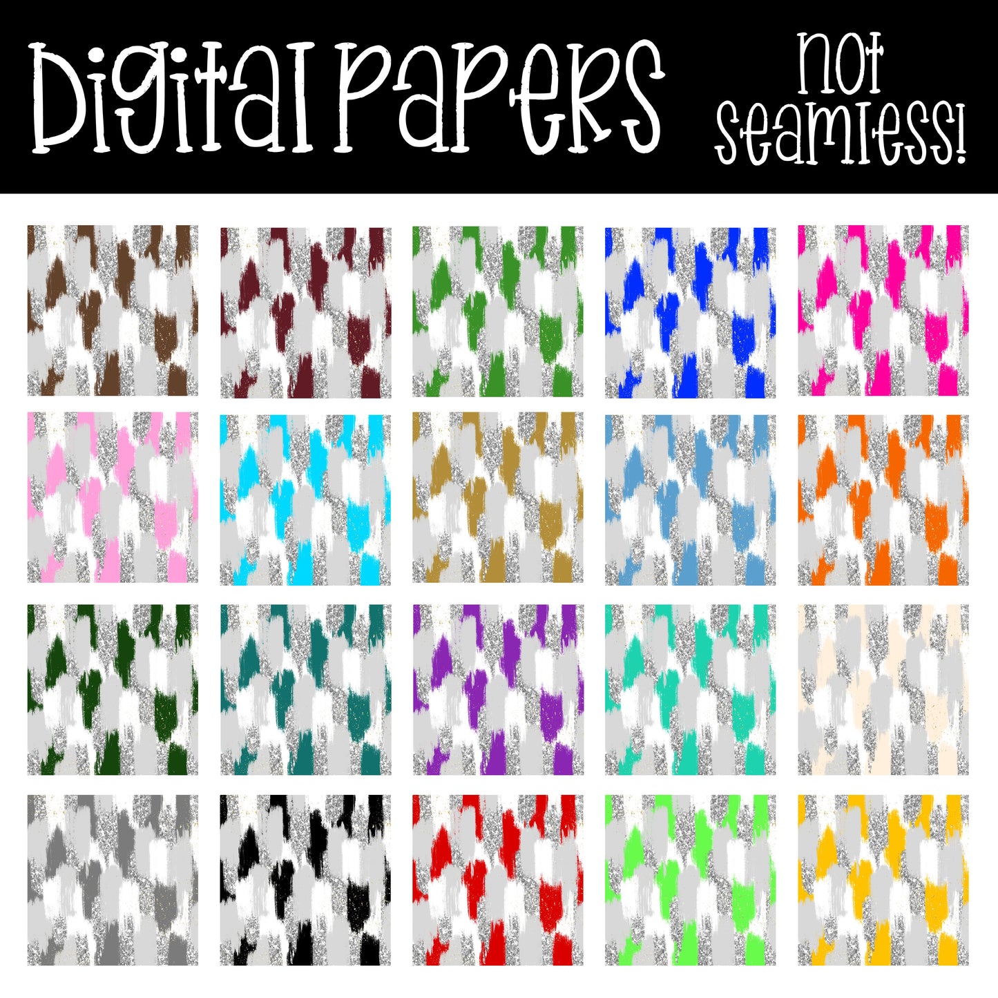 SPORTS COLORS DIGITAL PAPER PACK