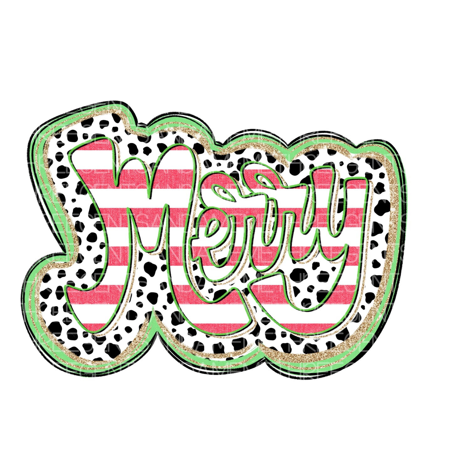 MERRY STRIPES PNG DESIGN