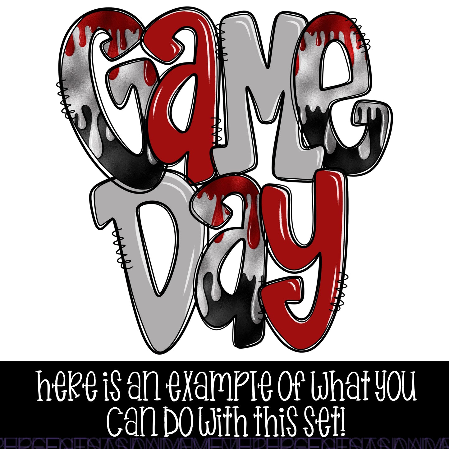 GAME DAY EXCLUSIVE ALPHA SET (OUTLINE AND FILL LAYERS)