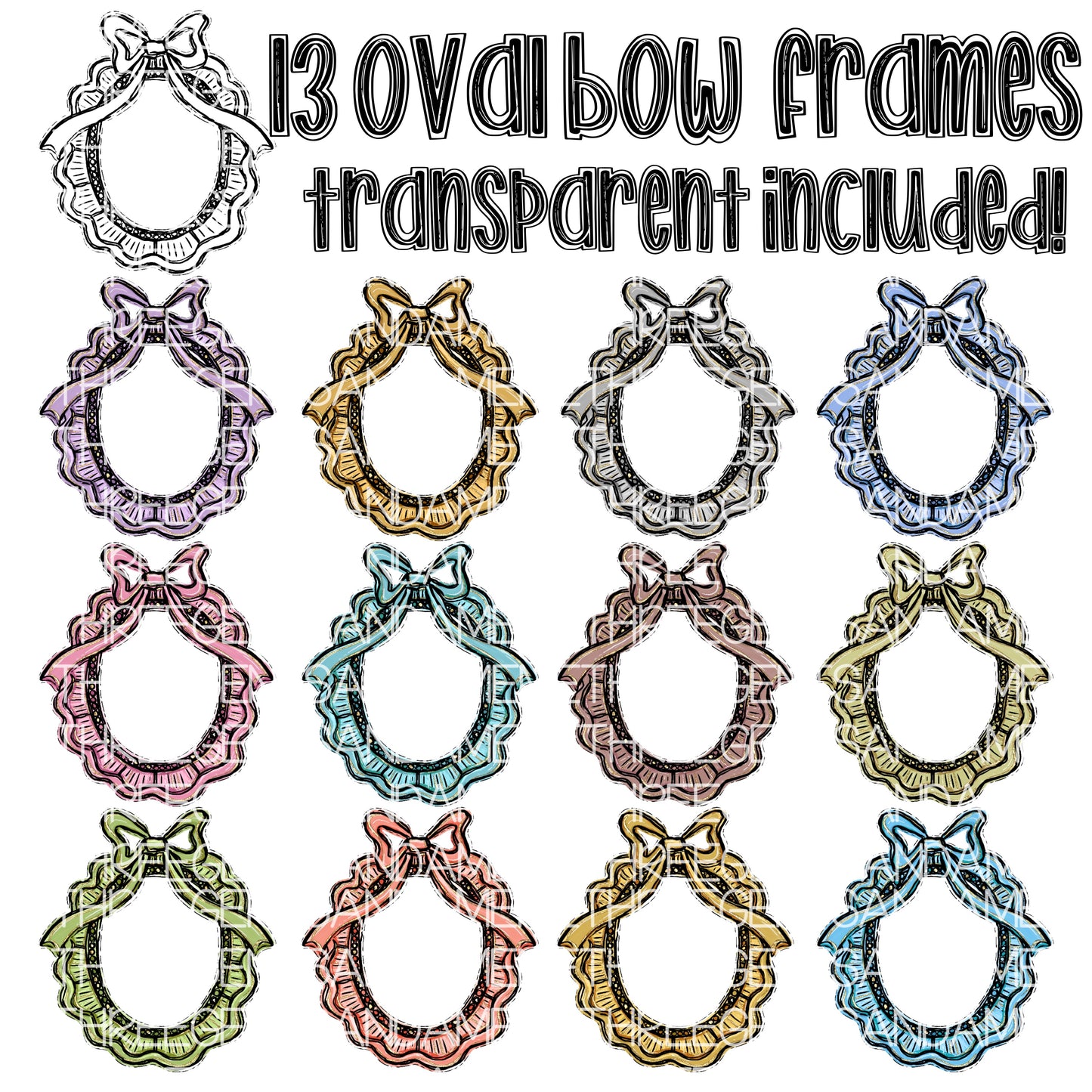 VINTAGE FRAMES CLIPART COLLECTION