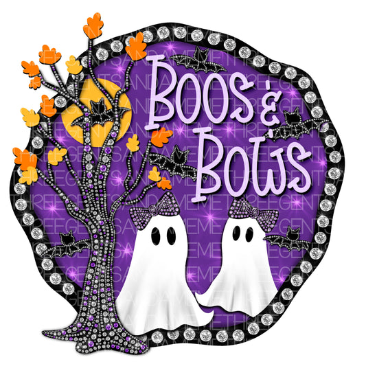 BOOS AND BOWS PNG DESIGN