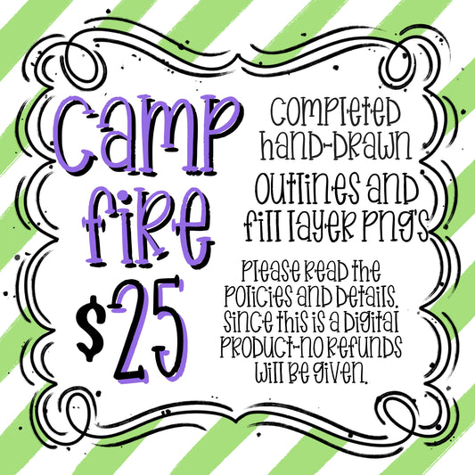 CAMPFIRE ALPHA OUTLINE AND FILL LAYERS